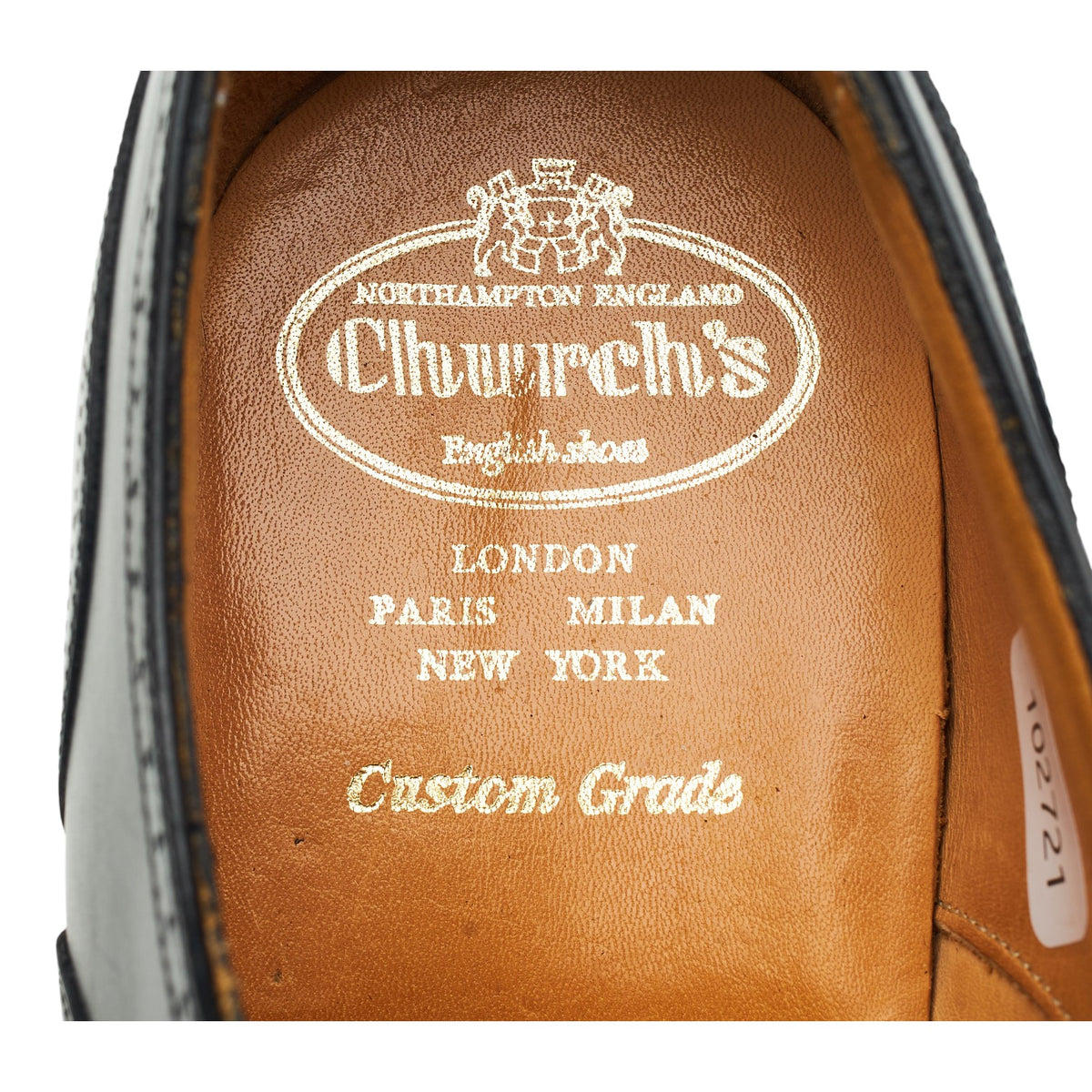 'Walton' Black Leather Oxford Brogues UK 12 G