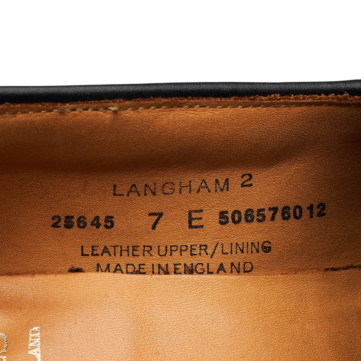 'Langham 2' Black Leather Tassel Loafers UK 7 E