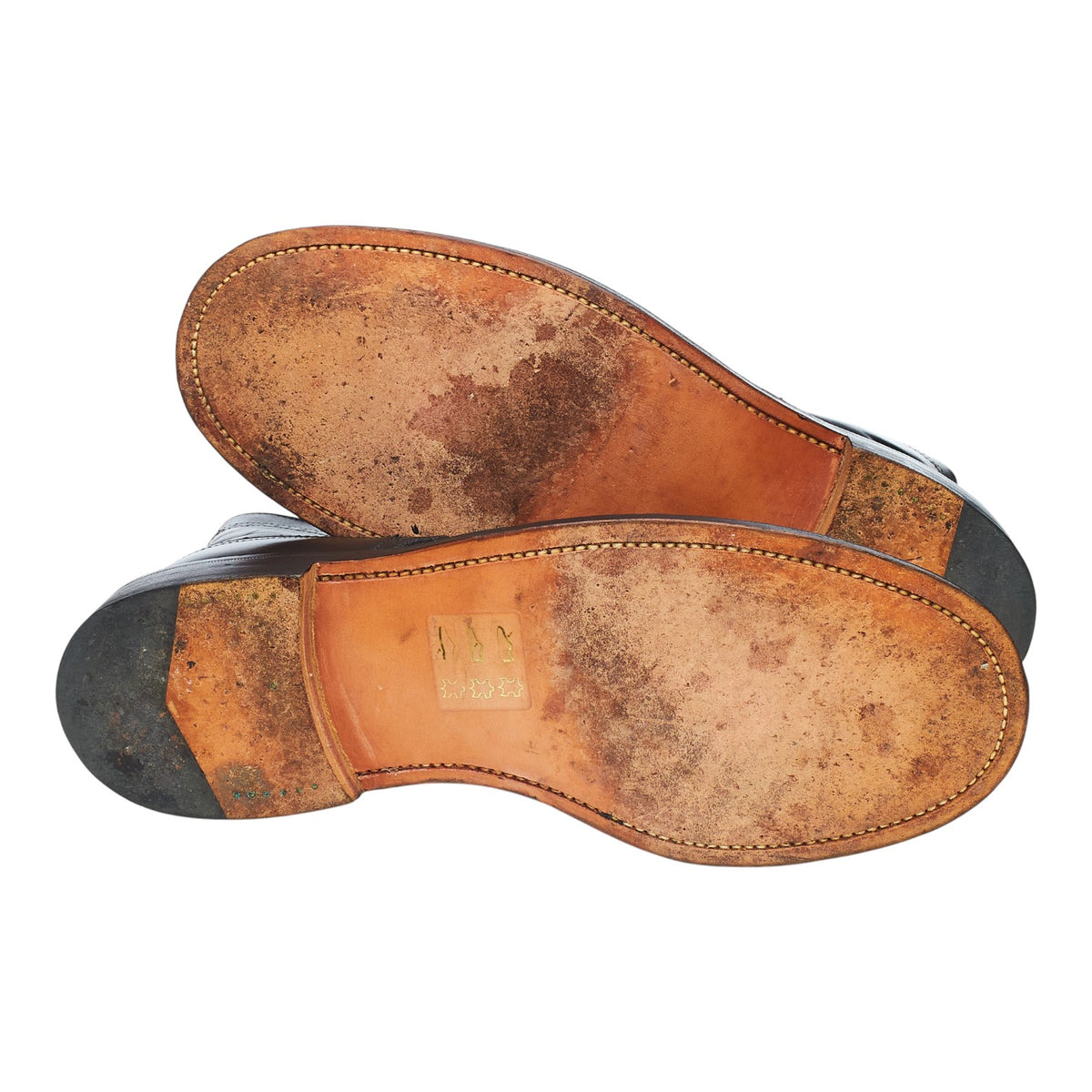 Women's Black Leather Brogue Boots UK 7.5