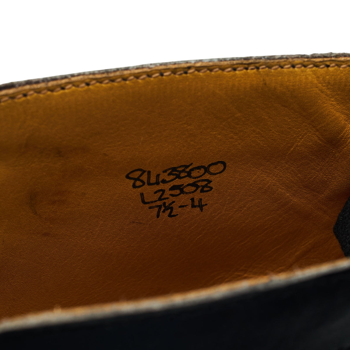 Women's Black Leather Brogue Boots UK 7.5