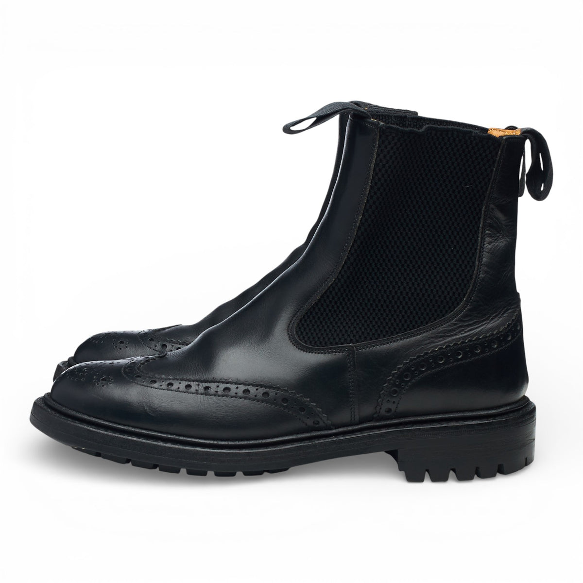 Women's 'Silvia' Black Leather Chelsea Boots UK 5