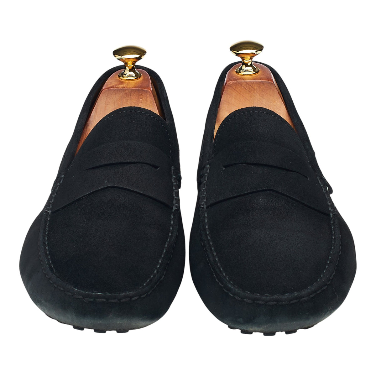 Gommino Black Suede Driving Loafers UK 9.5