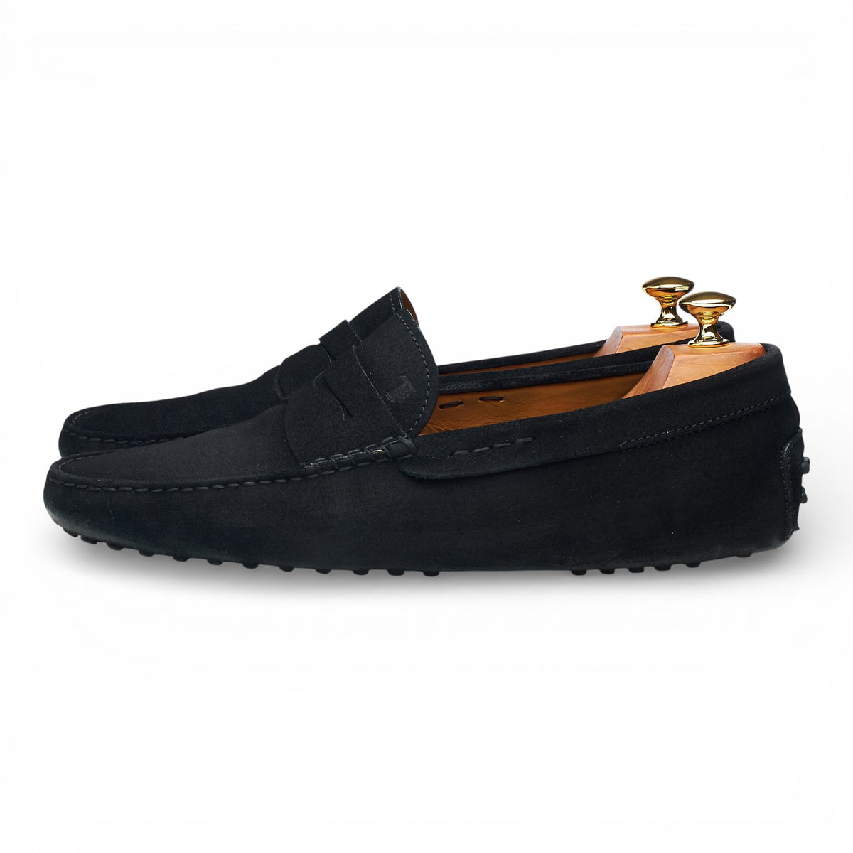 Gommino Black Suede Driving Loafers UK 9.5