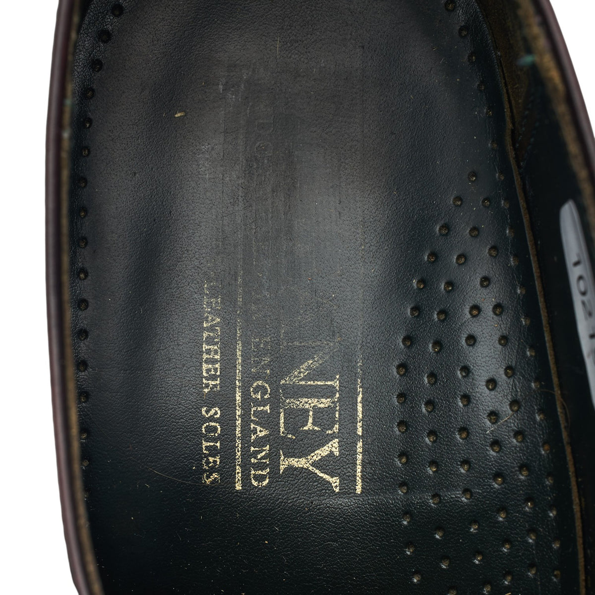 Vintage 'Denham' Burgundy Leather Monk Strap UK 7 F