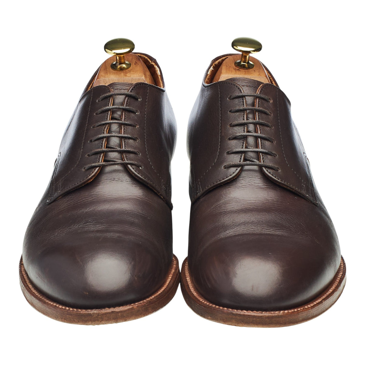 '53381' Dark Brown Leather Derby UK 8.5 US 9 D