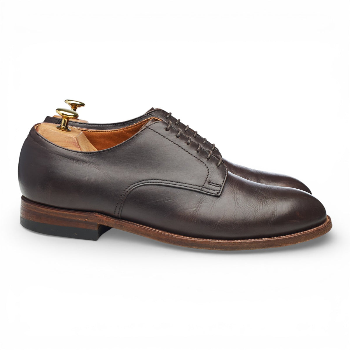 '53381' Dark Brown Leather Derby UK 8.5 US 9 D