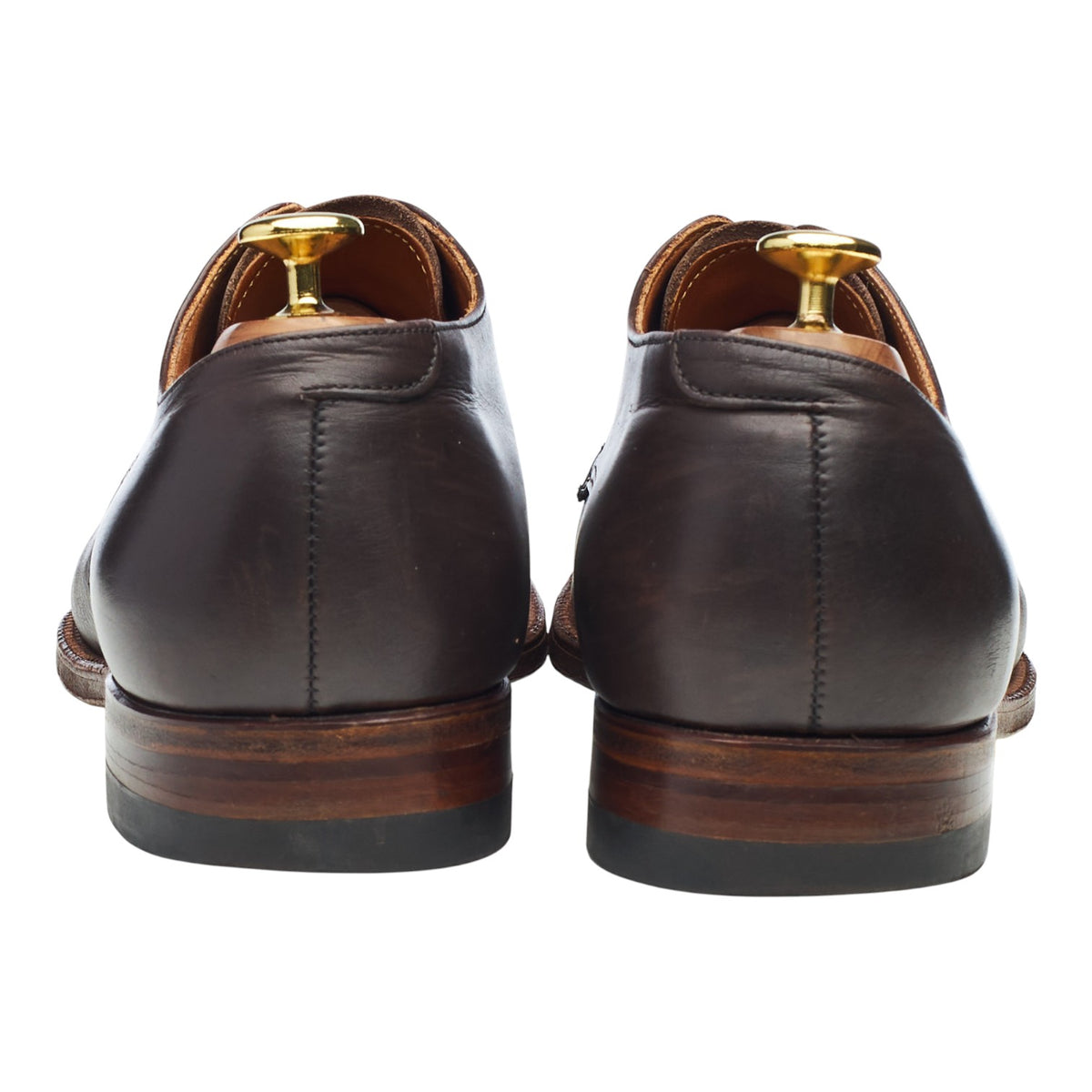 '53381' Dark Brown Leather Derby UK 8.5 US 9 D