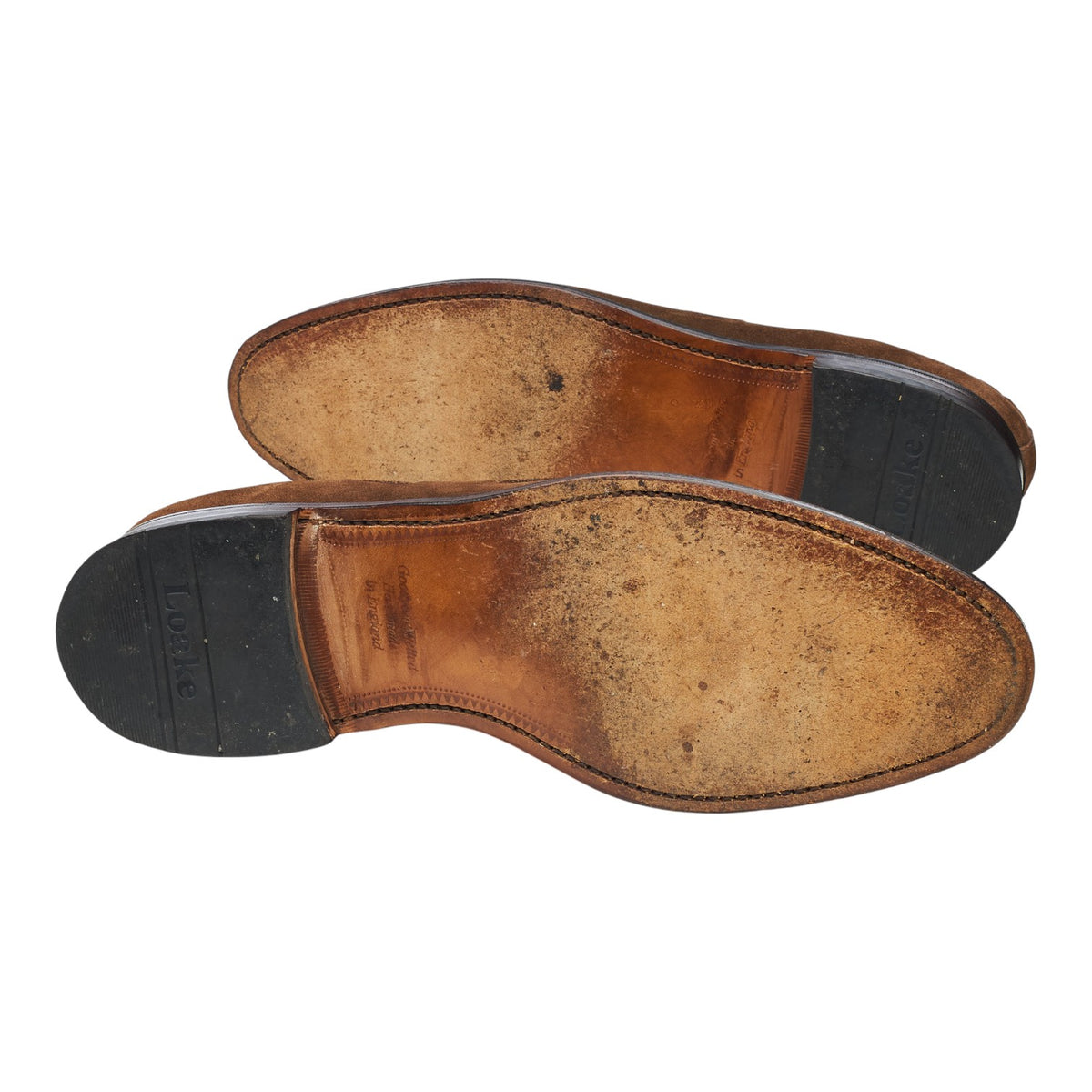 'Lincoln' Brown Suede Tassel Loafers UK 10 F