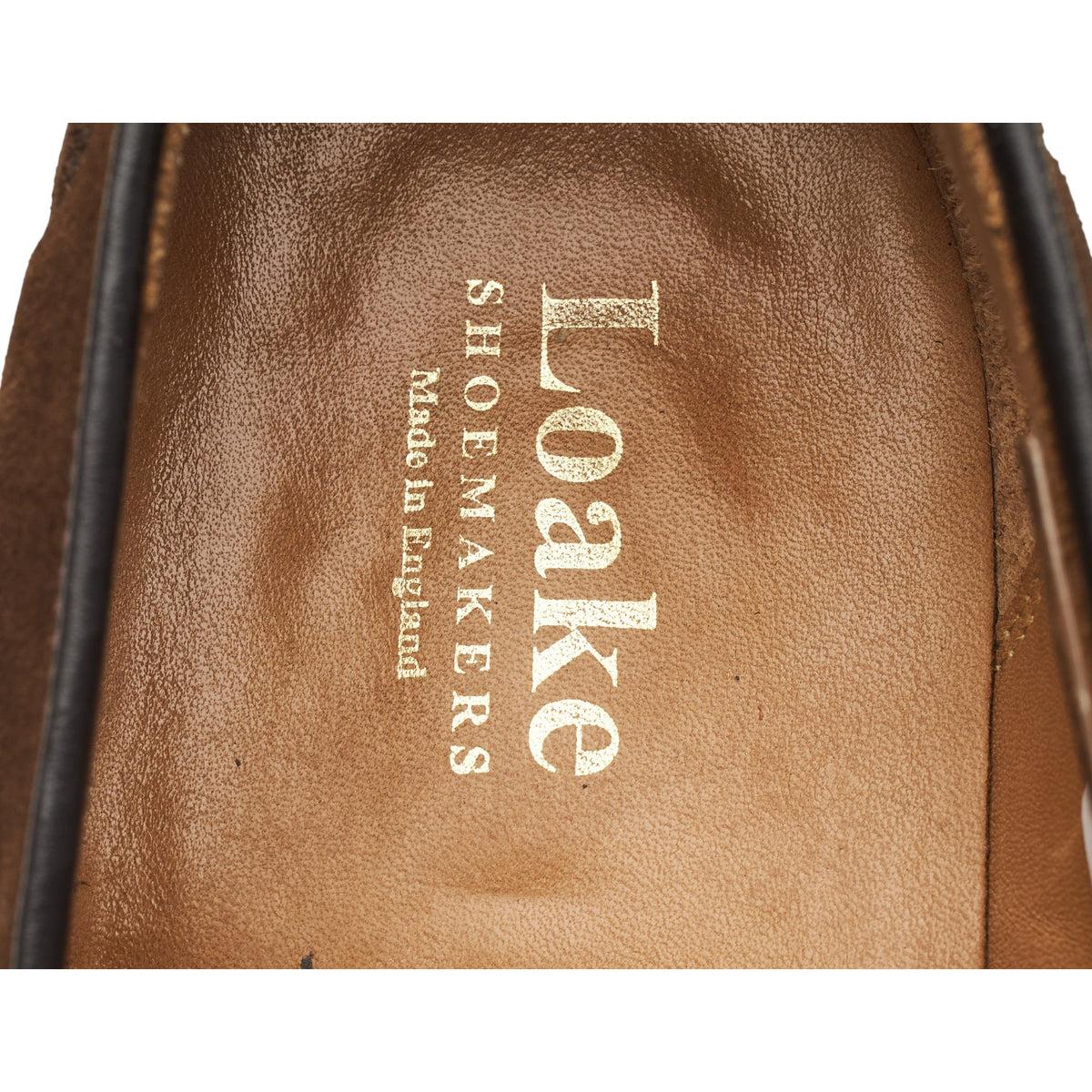 'Lincoln' Brown Suede Tassel Loafers UK 10 F