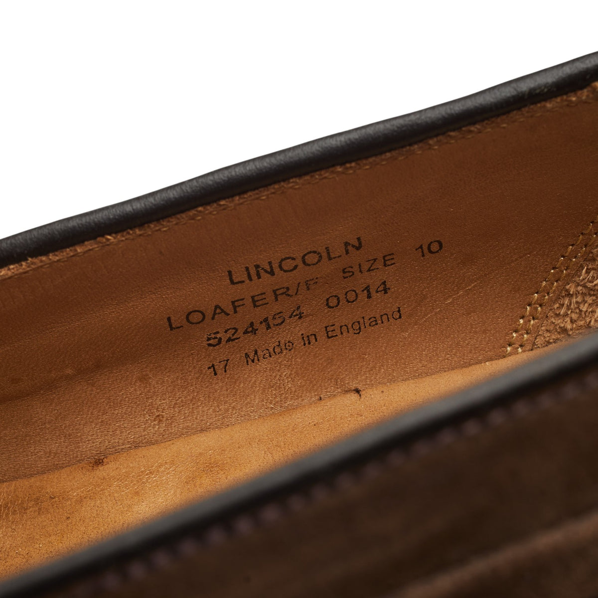 'Lincoln' Brown Suede Tassel Loafers UK 10 F