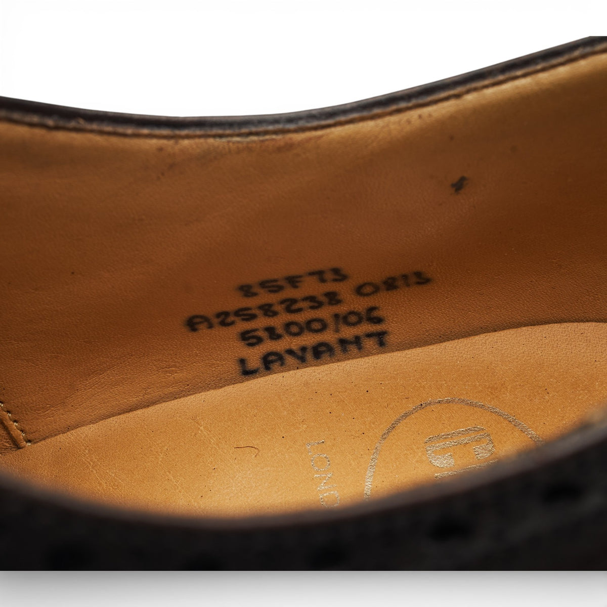 'Lavant' Dark Brown Leather Oxford Brogues UK 8.5 F