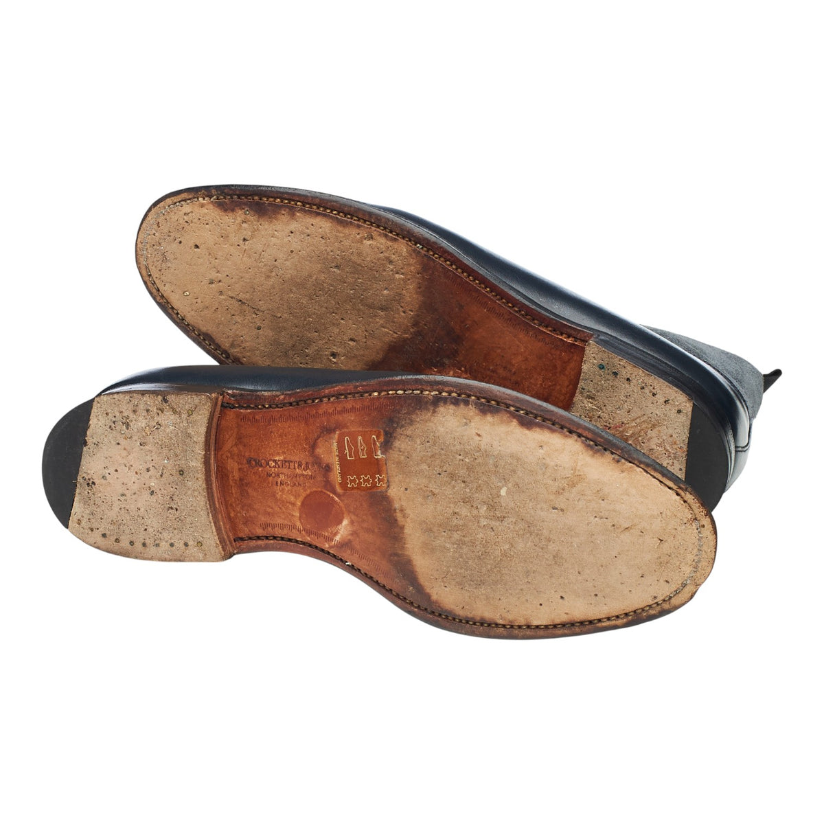 Women's 'Chatsworth' Navy Blue Leather Balmoral Boots UK 4 C