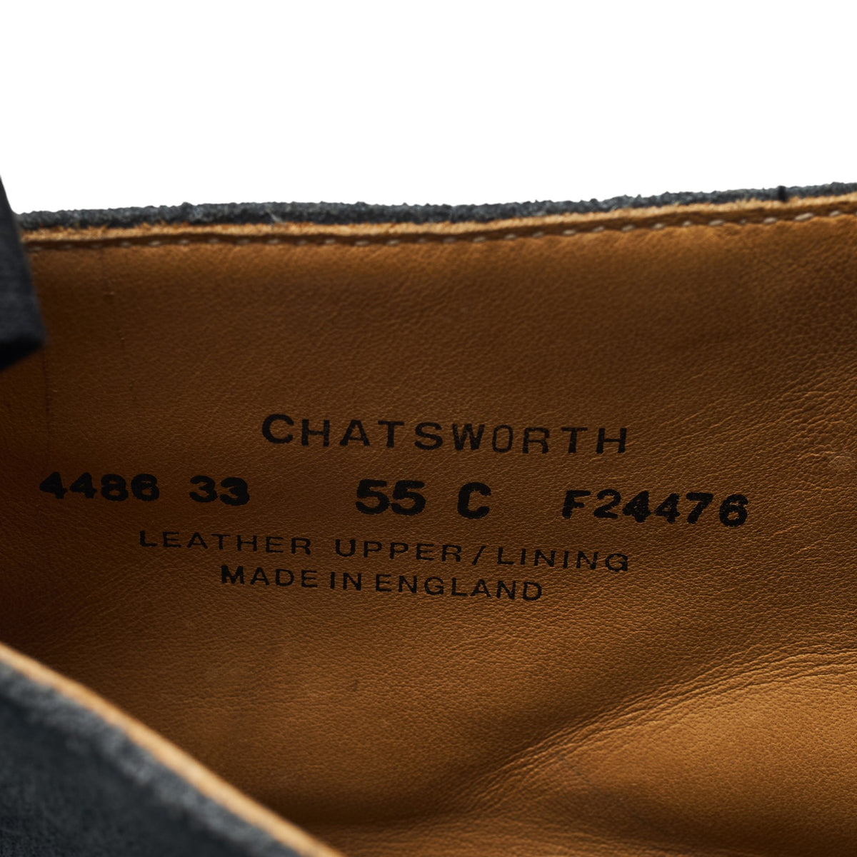 Women's 'Chatsworth' Navy Blue Leather Balmoral Boots UK 4 C