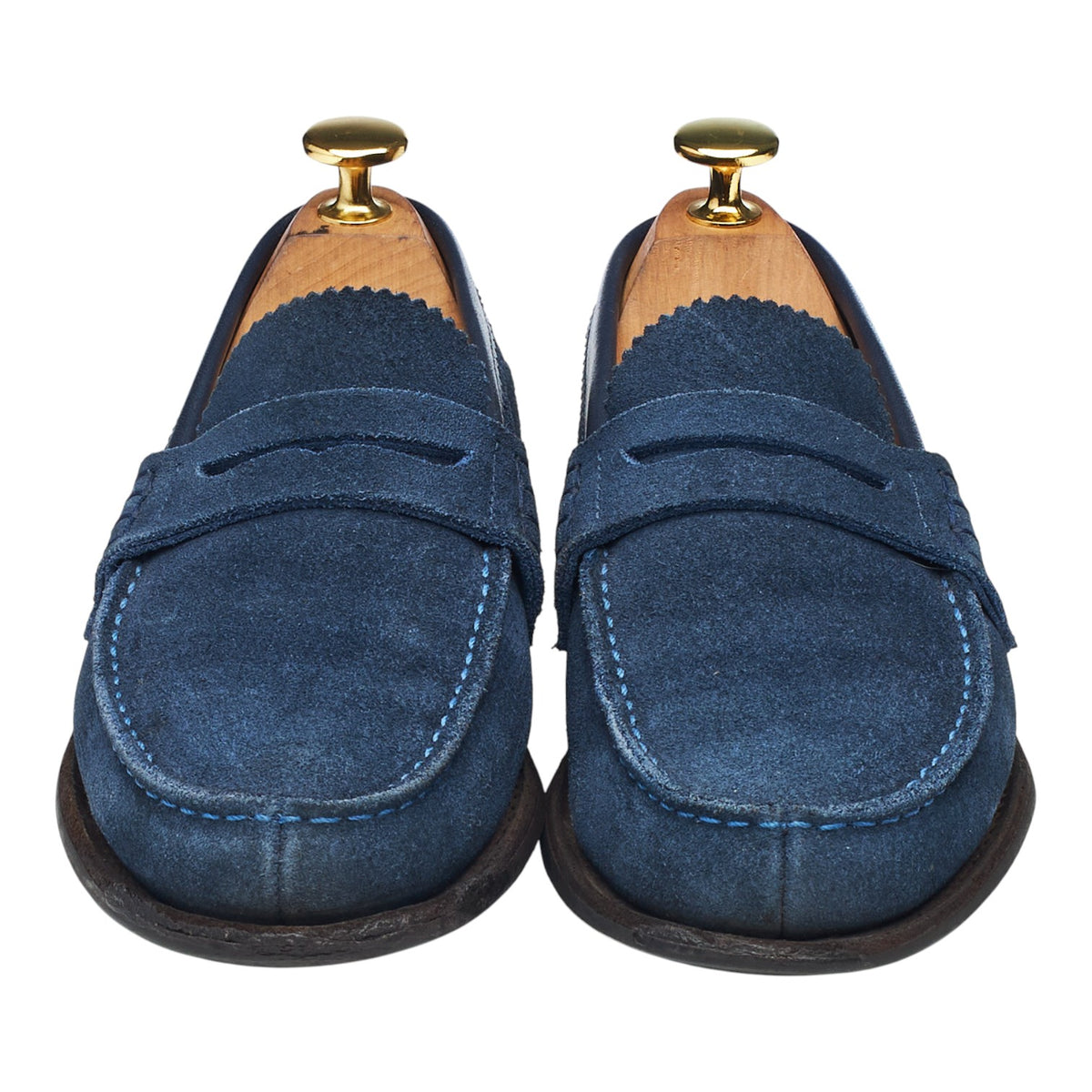 Women's 'Prudence' Blue Suede Loafers UK 3 D