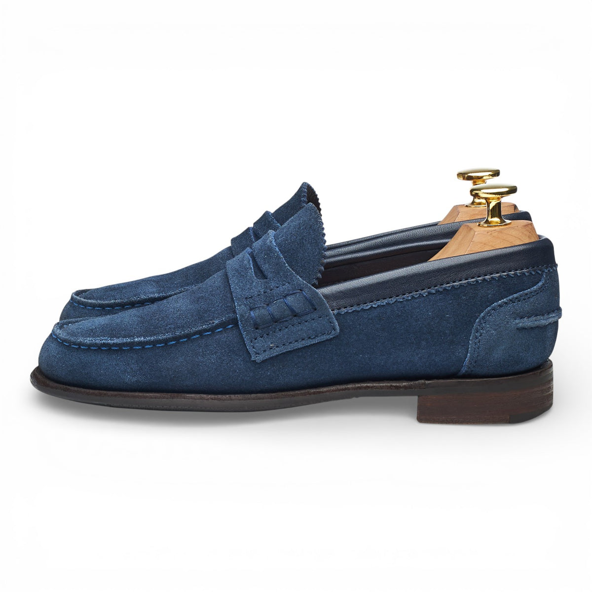 Women's 'Prudence' Blue Suede Loafers UK 3 D