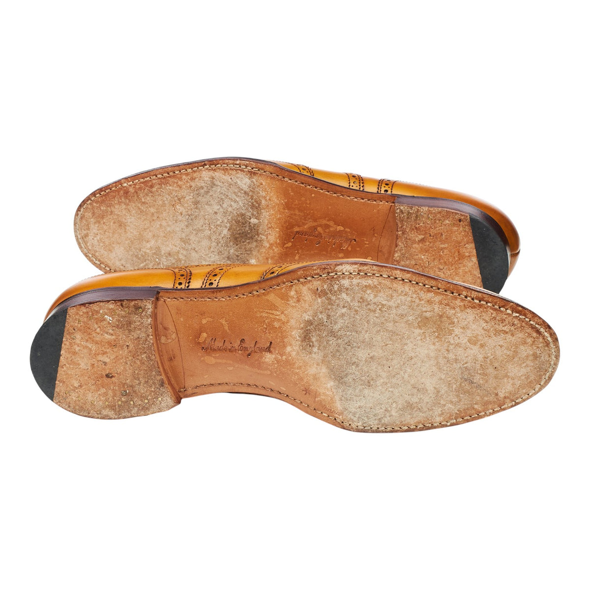 Women's 'Maisie' Tan Brown Leather Oxford Brogue UK 7.5 D