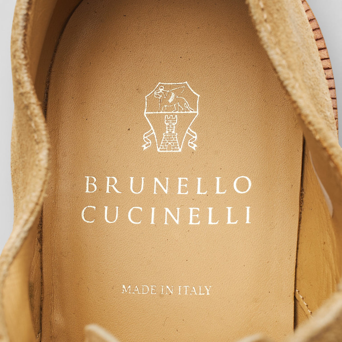 Beige Suede Derby UK 8 EU 42