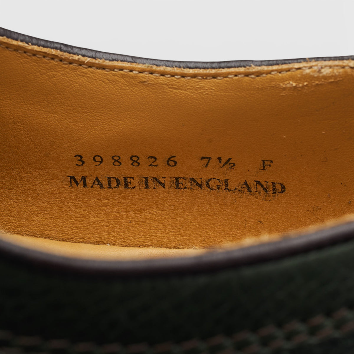 'Skye' Olive Green Grain Leather Debry UK 7.5 F