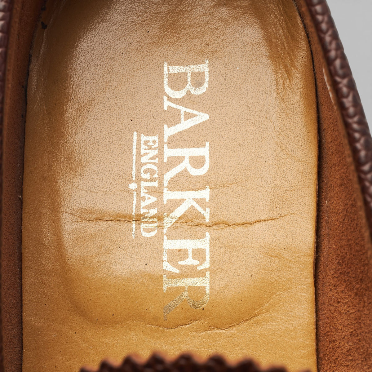 'Arran' Brown Grain Unlined Leather Loafers UK 9.5 F