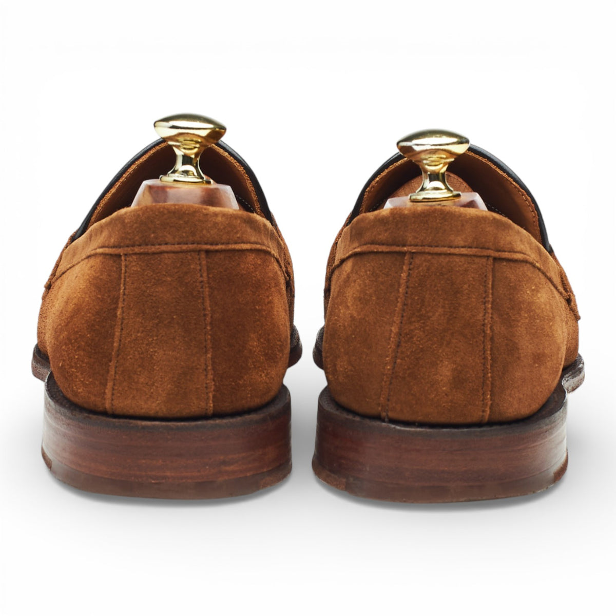 'Henry II' Snuff Brown Suede Loafers UK 7.5 F