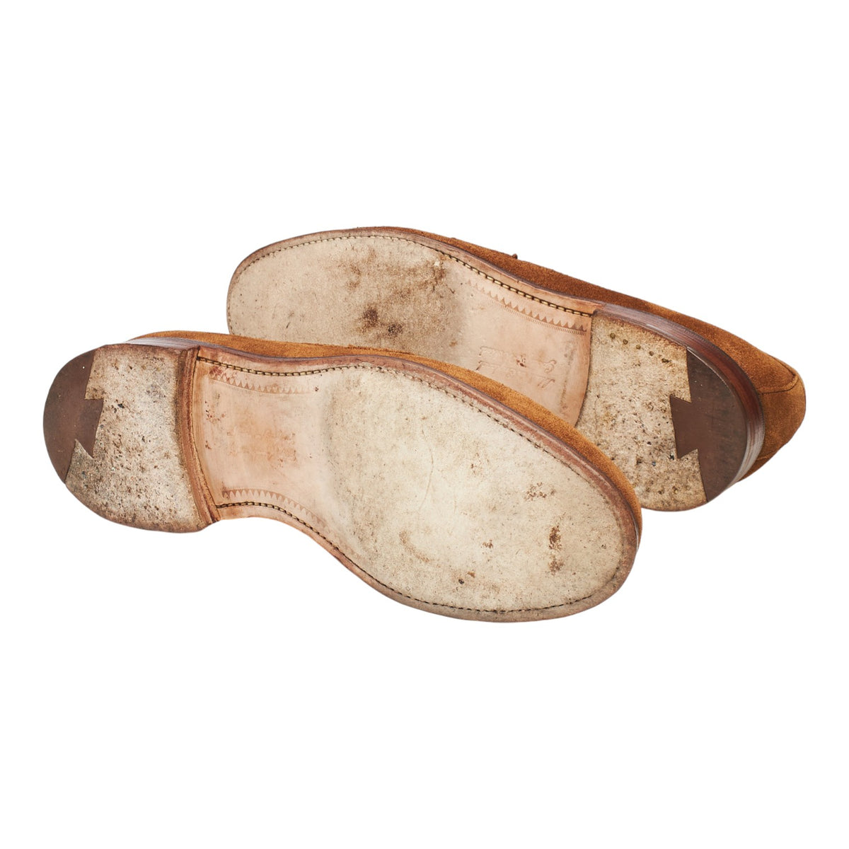 'Henry II' Snuff Brown Suede Loafers UK 7.5 F