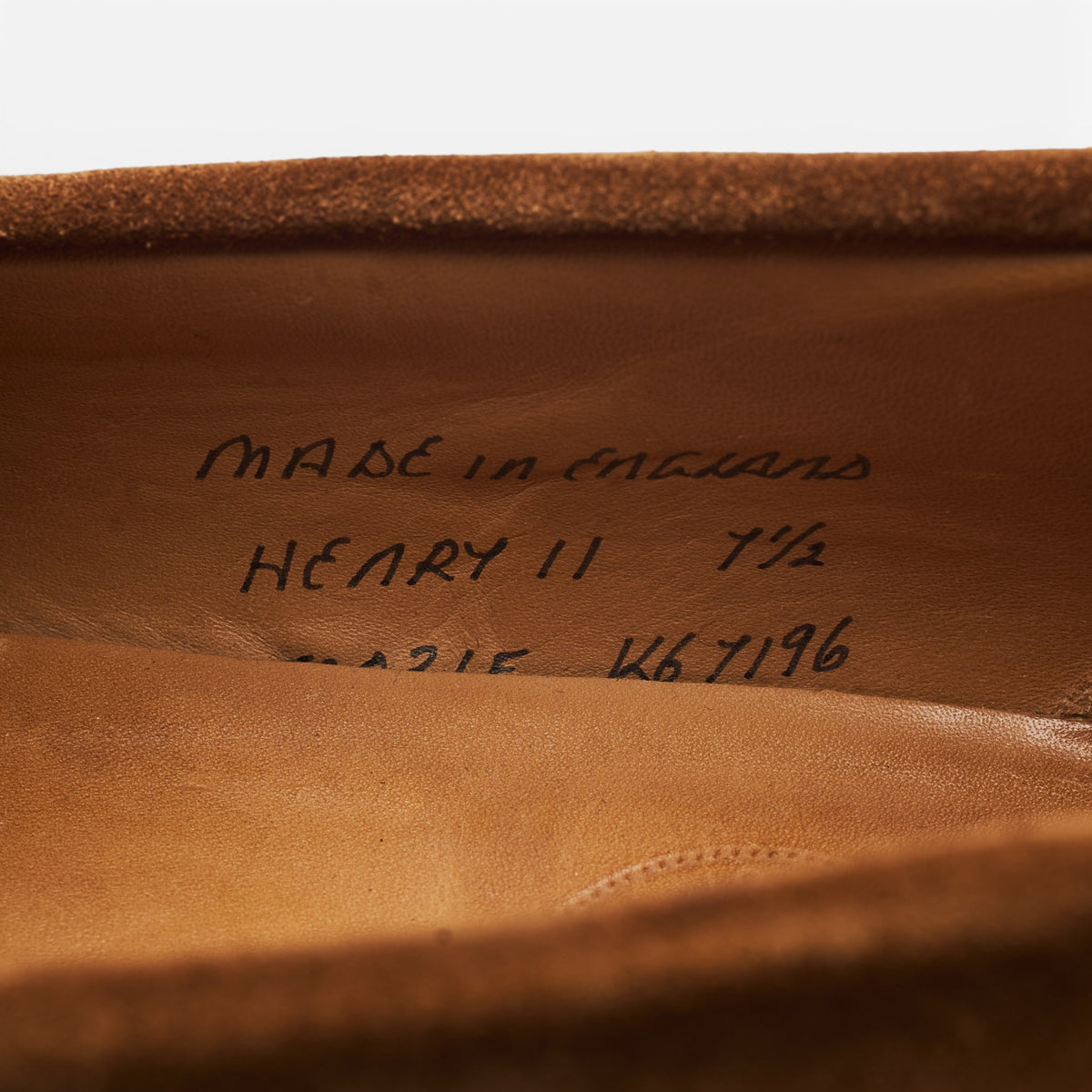 'Henry II' Snuff Brown Suede Loafers UK 7.5 F