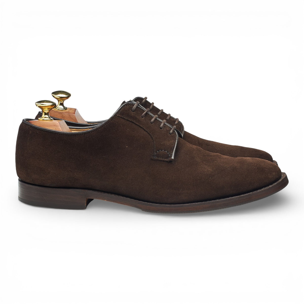 'Stratton' Dark Brown Suede Derby UK 7.5 F