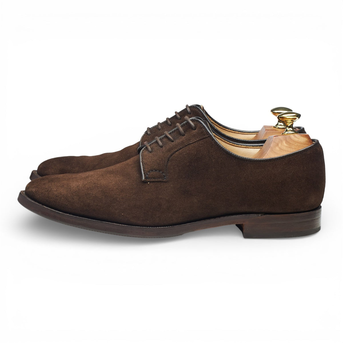 'Stratton' Dark Brown Suede Derby UK 7.5 F