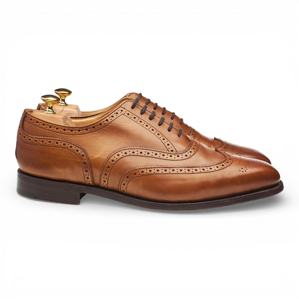 'Piccadilly' Tan Brown Leather Oxford Brogues UK 11