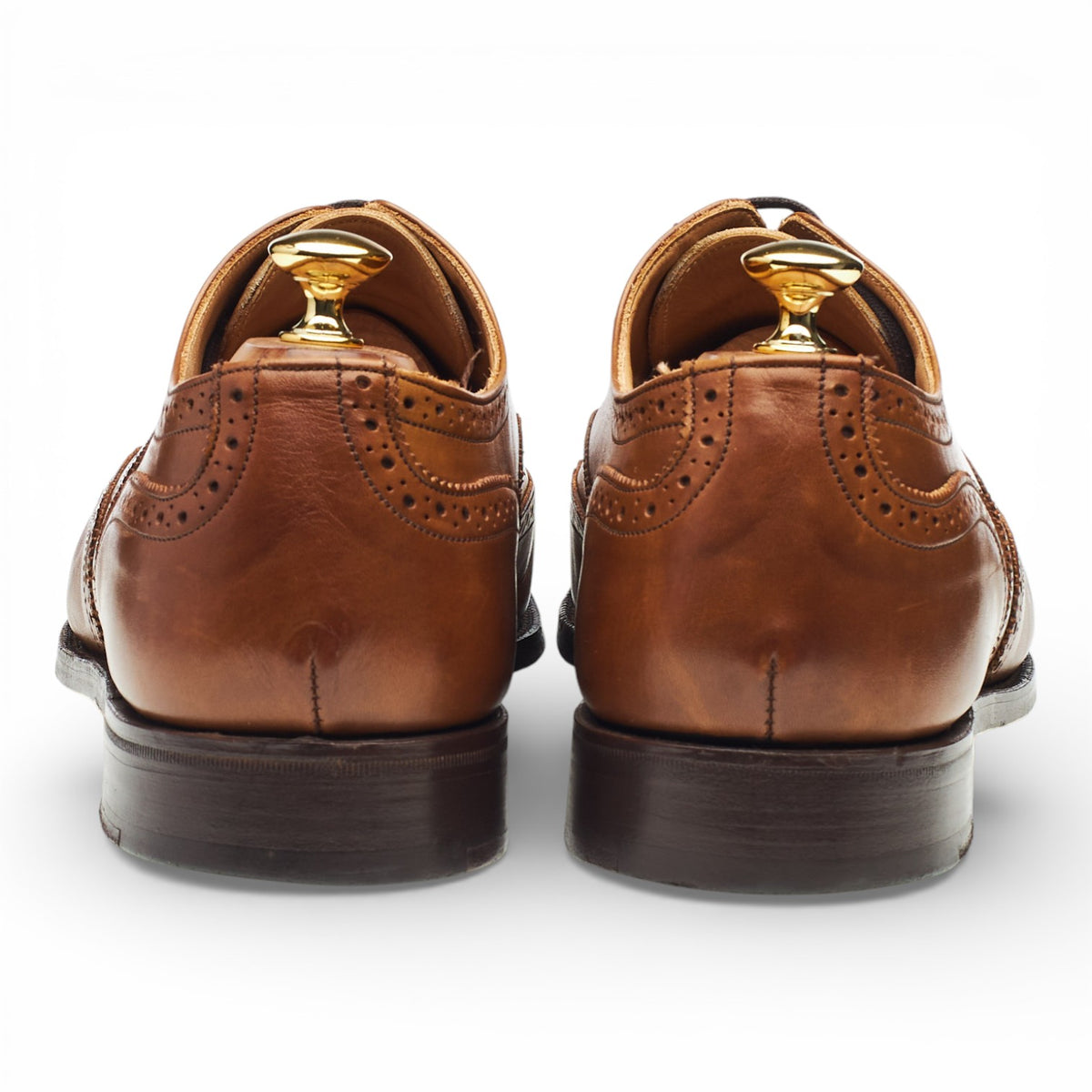 'Piccadilly' Tan Brown Leather Oxford Brogues UK 11