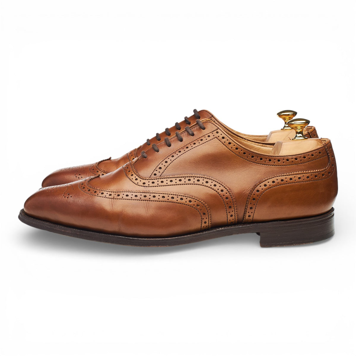 'Piccadilly' Tan Brown Leather Oxford Brogues UK 11
