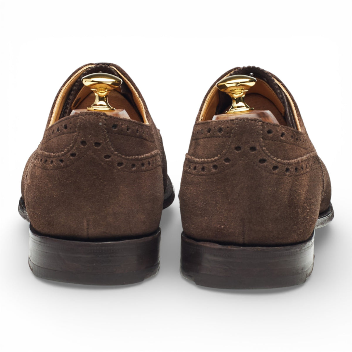 'Perth' Dark Brown Suede Oxford Brogues UK 11 F