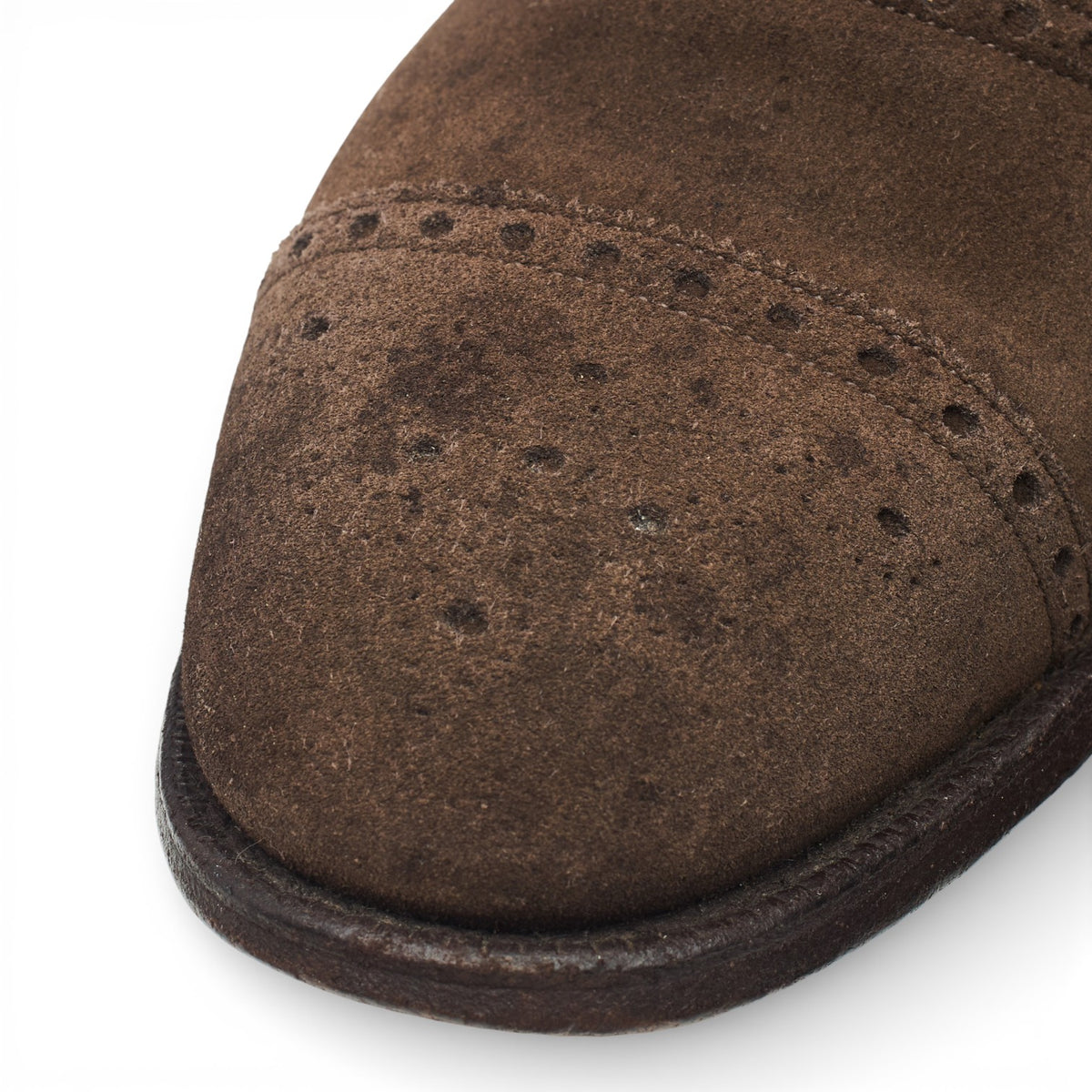 'Perth' Dark Brown Suede Oxford Brogues UK 11 F