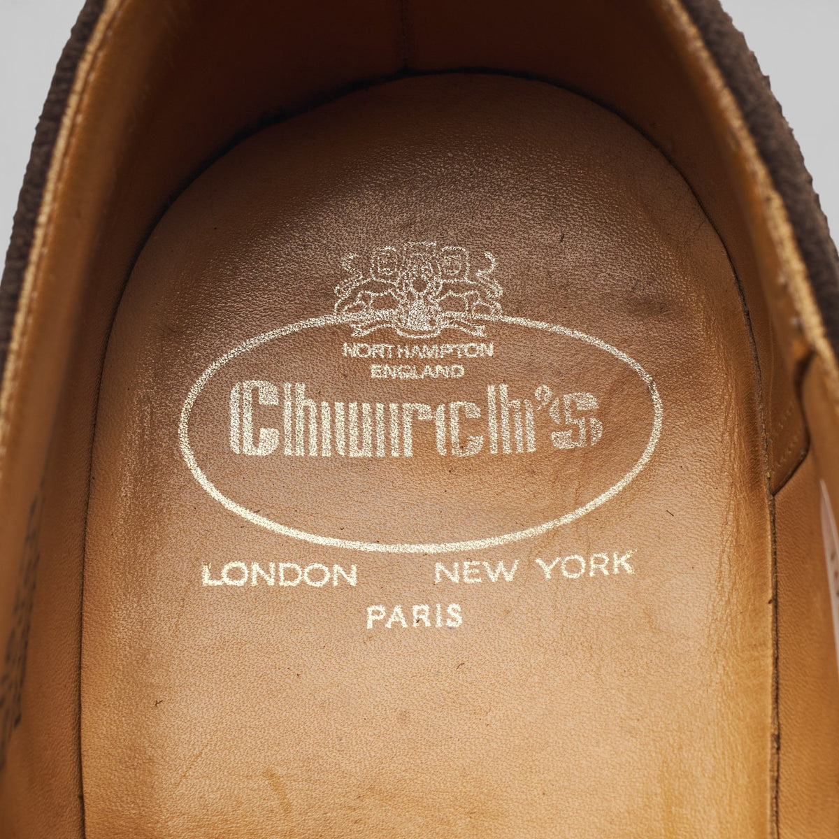 'Perth' Dark Brown Suede Oxford Brogues UK 11 F