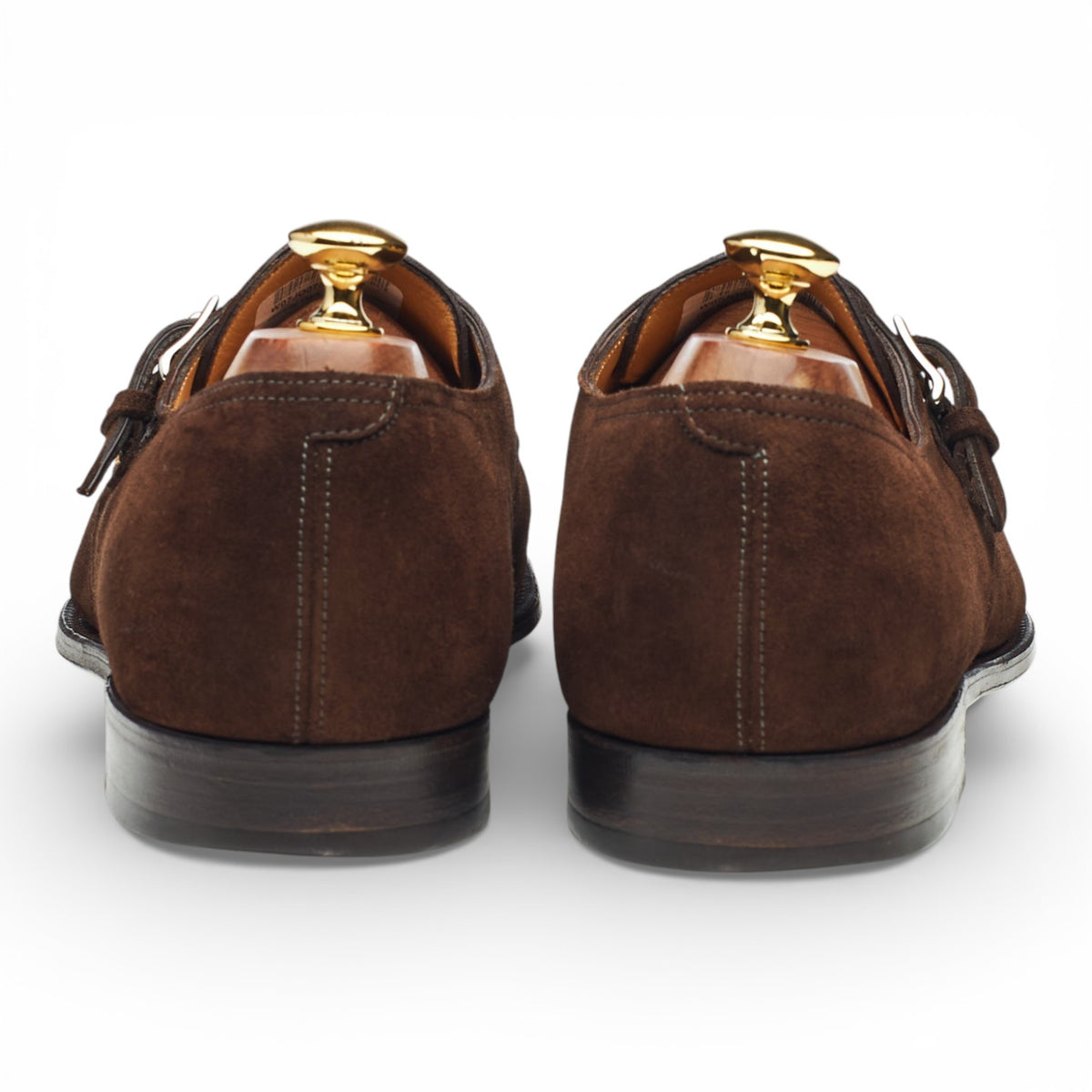 'Horsley' Dark Brown Suede Monk Strap UK 10 E