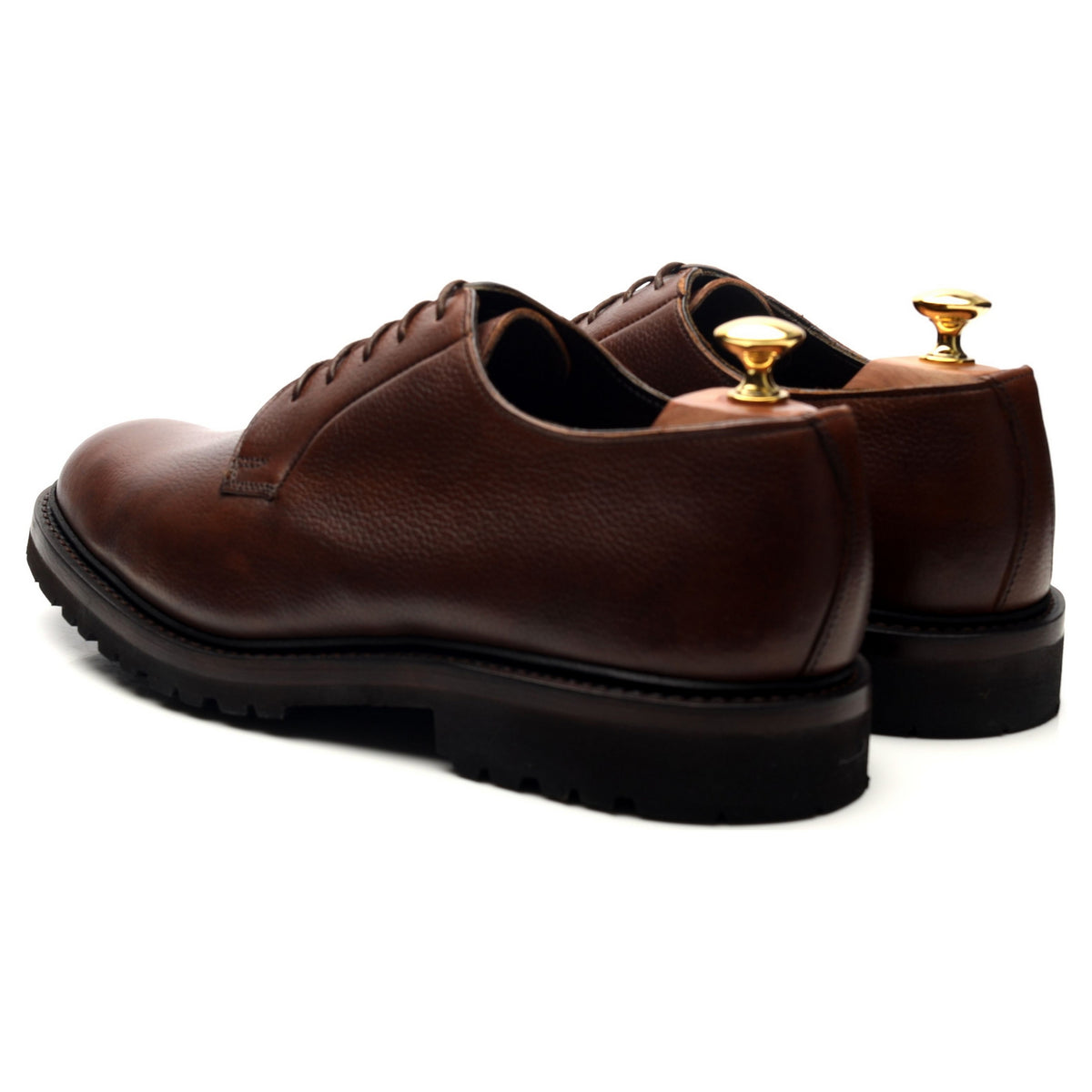 &#39;Archie&#39; Brown Leather Derby UK 6 - 11.5