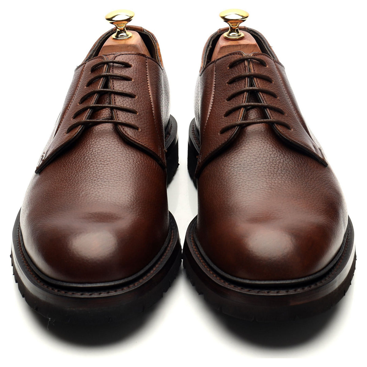&#39;Archie&#39; Brown Leather Derby UK 6 - 11.5