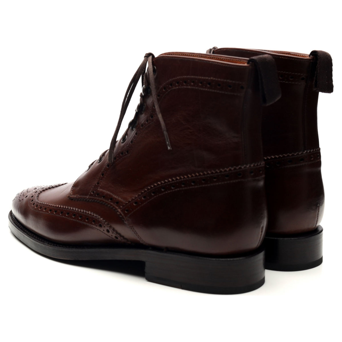 &#39;Holman&#39; Dark Brown Leather Boots UK 6 E
