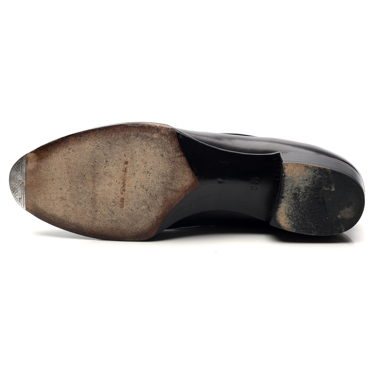 &#39;Kensington II&#39; Black Leather Tassel Loafers UK 8.5 F