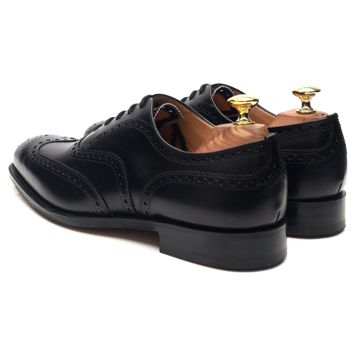 &#39;Chetwynd&#39; Black Leather Brogues UK 7.5 G