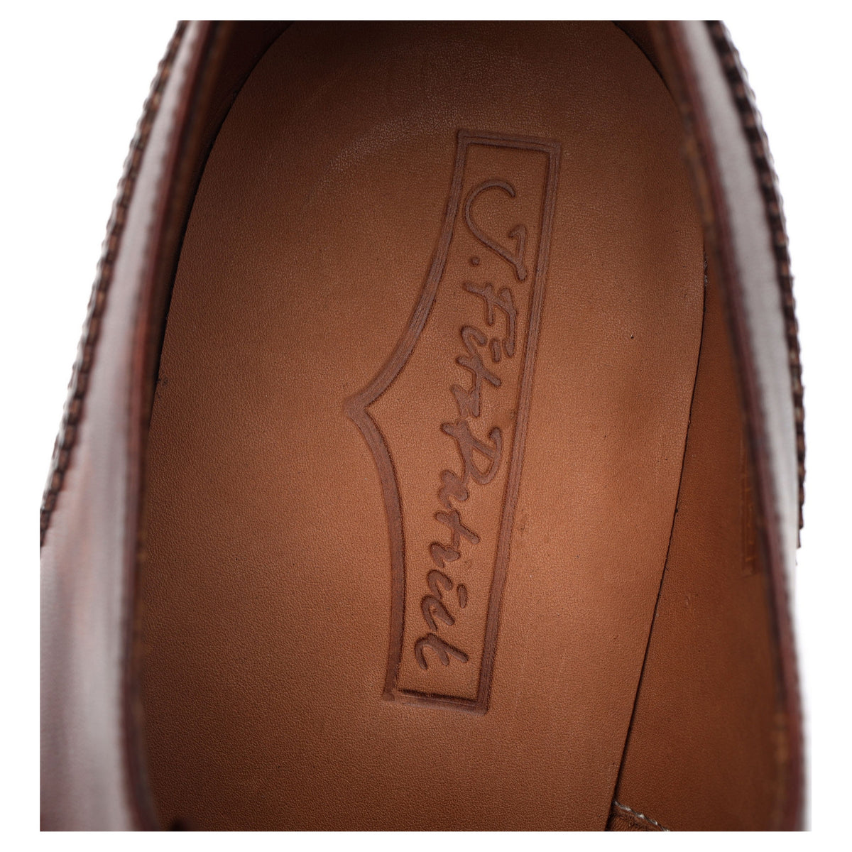 &#39;Windermere&#39; Brown Museum Leather Oxford Semi Brogues UK 7 E