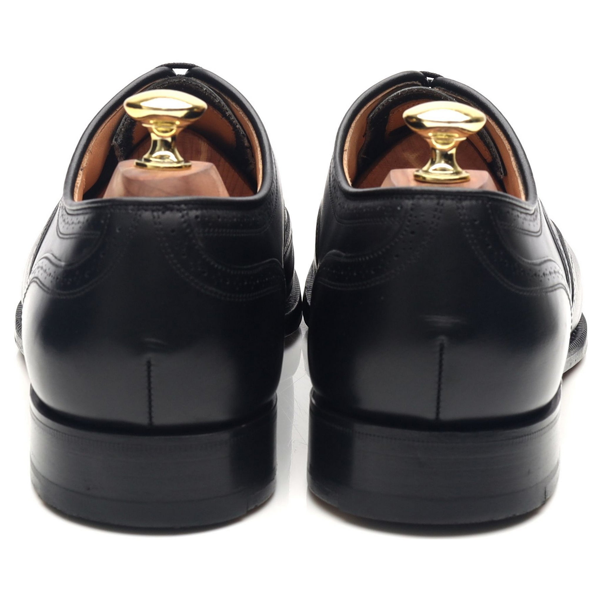 Longton' Black Leather Brogues UK 7 F - Abbot's Shoes