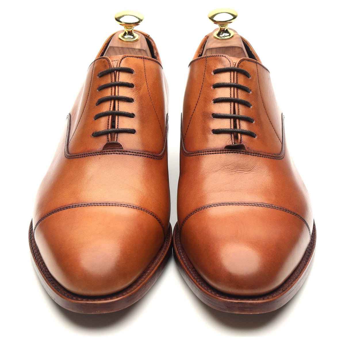 &#39;Bank&#39; Tan Brown Leather Oxford UK 7 G