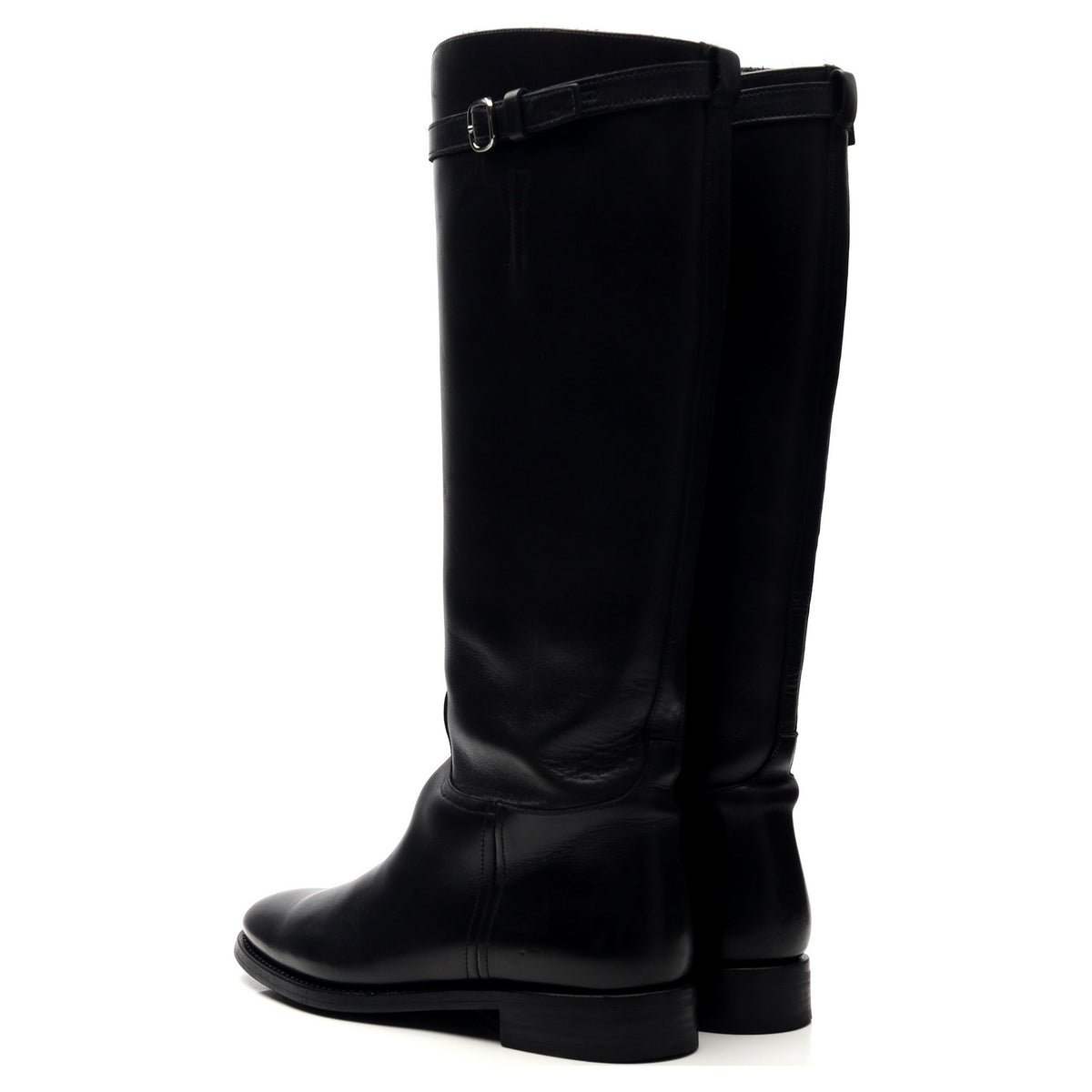 Women&#39;s &#39;Michelle&#39; Black Leather Riding Boots UK 4 EU 37