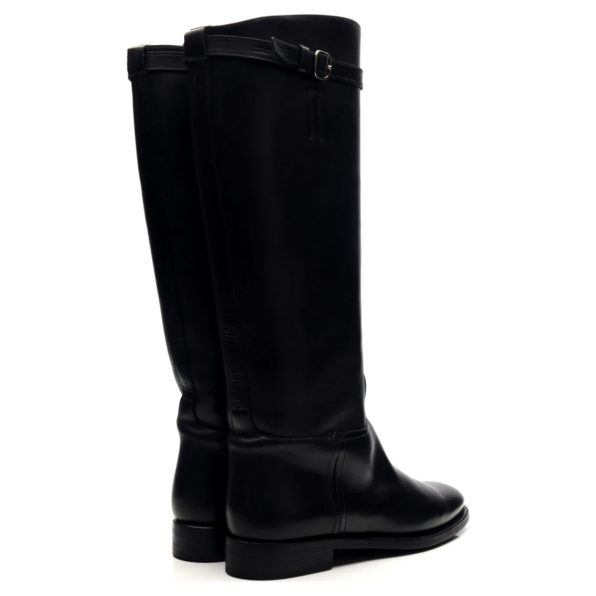 Women&#39;s &#39;Michelle&#39; Black Leather Riding Boots UK 4 EU 37