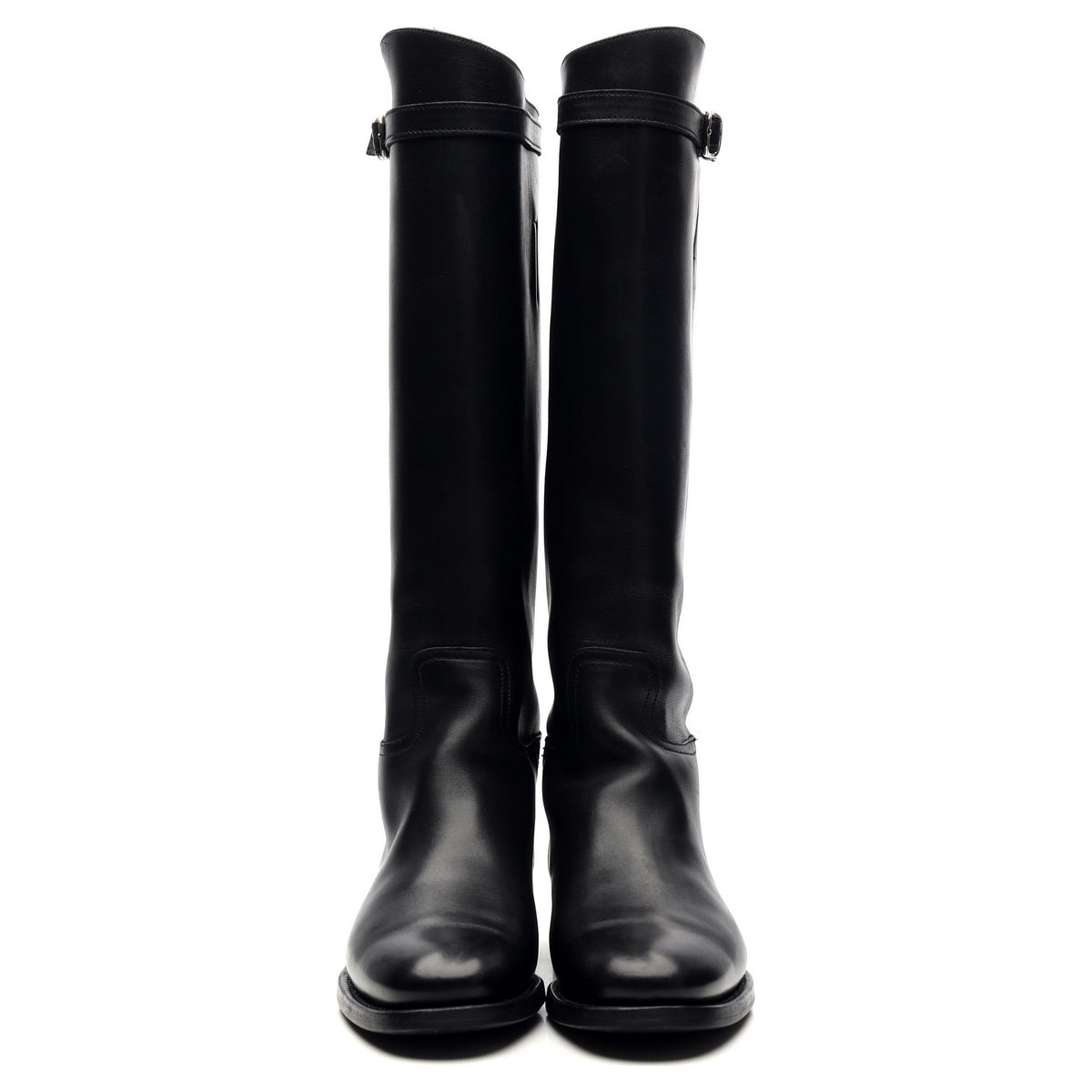 Women&#39;s &#39;Michelle&#39; Black Leather Riding Boots UK 4 EU 37