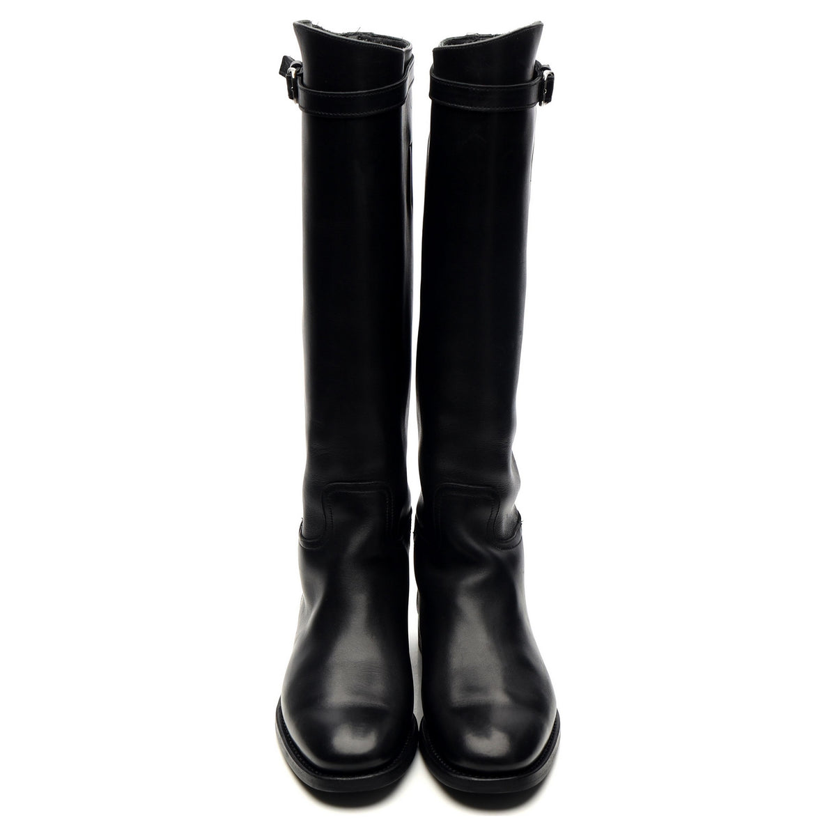 Women&#39;s &#39;Michelle&#39; Black Leather Riding Boots UK 4 EU 37