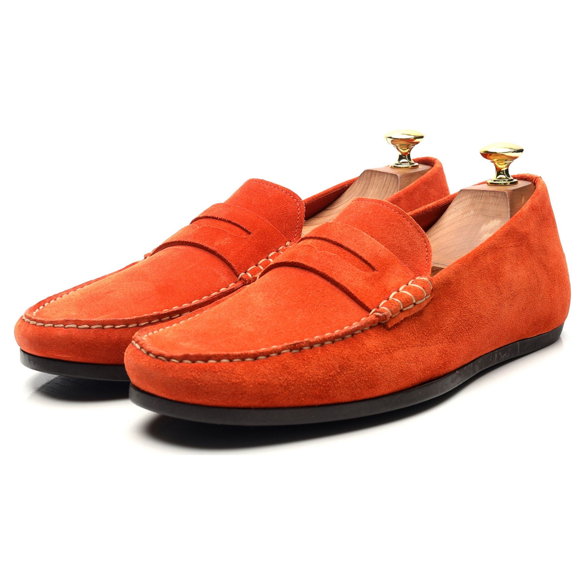 Orange driving shoes online