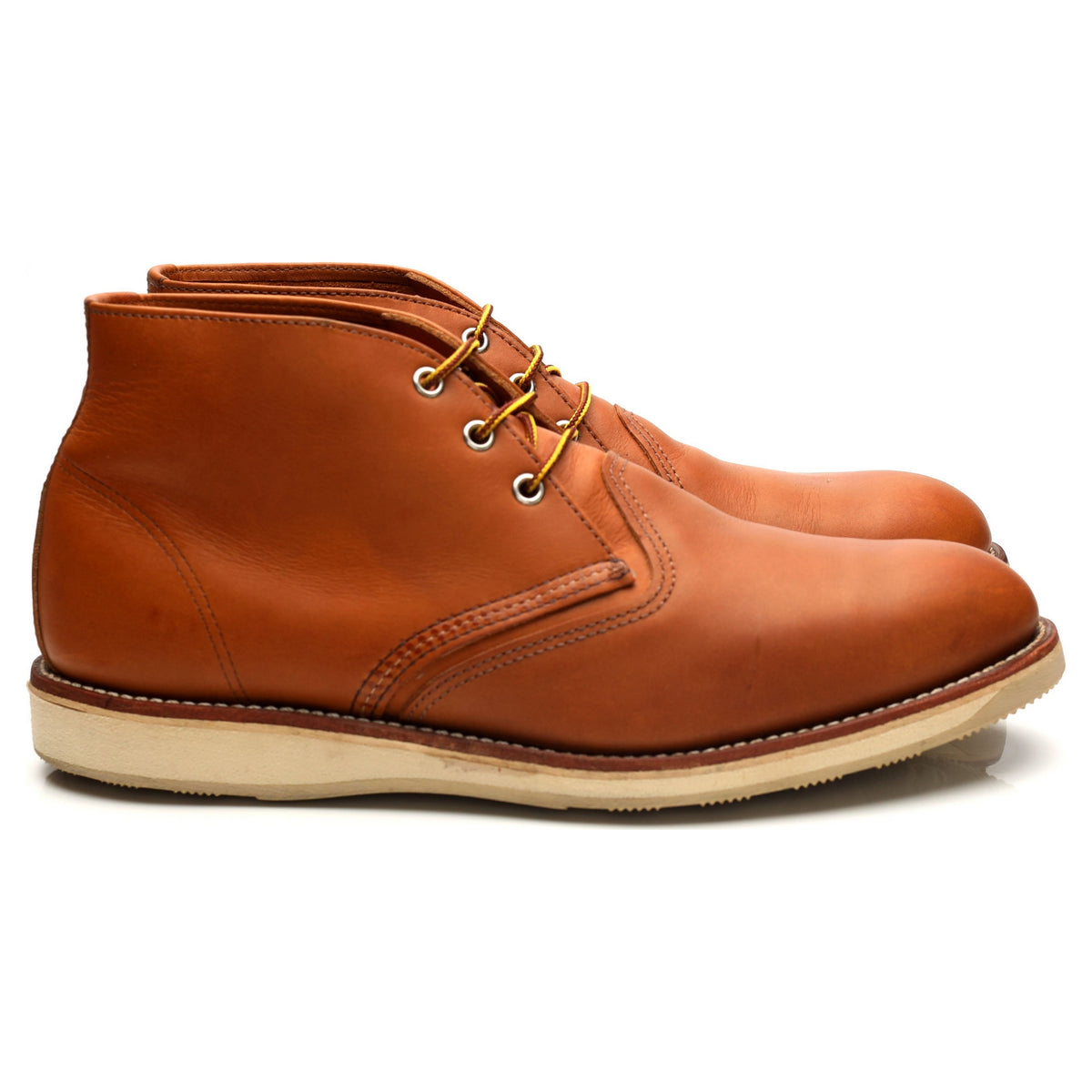&#39;3140&#39; Tan Brown Leather Chukka Boots UK 11 US 12
