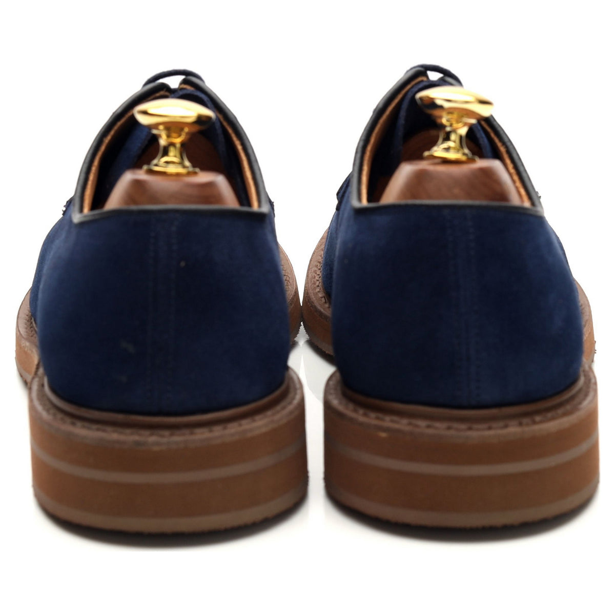 &#39;Fulbeck&#39; Blue Suede Derby UK 6.5 G